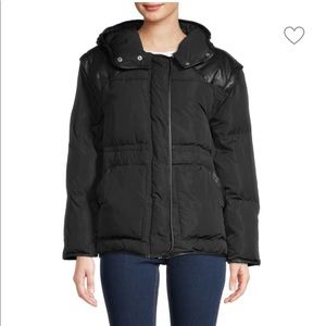 NWT - Rebecca Minkoff Mia Hooded Down Puffer Jacket In Black - Size S